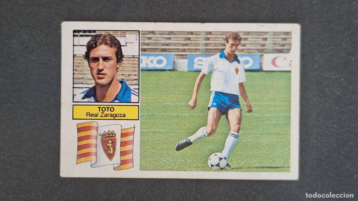 Cromos de F&uacute;tbol: L4 TOTO REAL ZARAGOZA FICHAJE 17 LIGA ESTE 1982 1983 82 83 DEPEGADO RECUPERADO