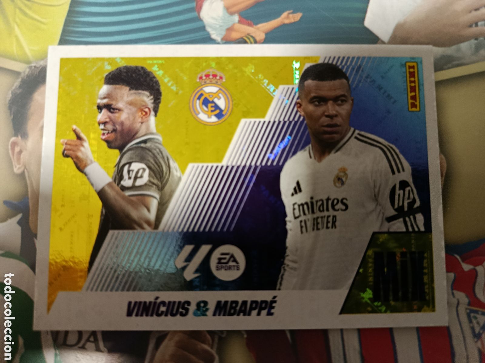 Cromos de F&uacute;tbol: LIGA ESTE 2025 2026 25 26 - PANINI - N&ordm; 21 VIN&Iacute;CIUS & MBAPP&Eacute; REAL MADRID MIX