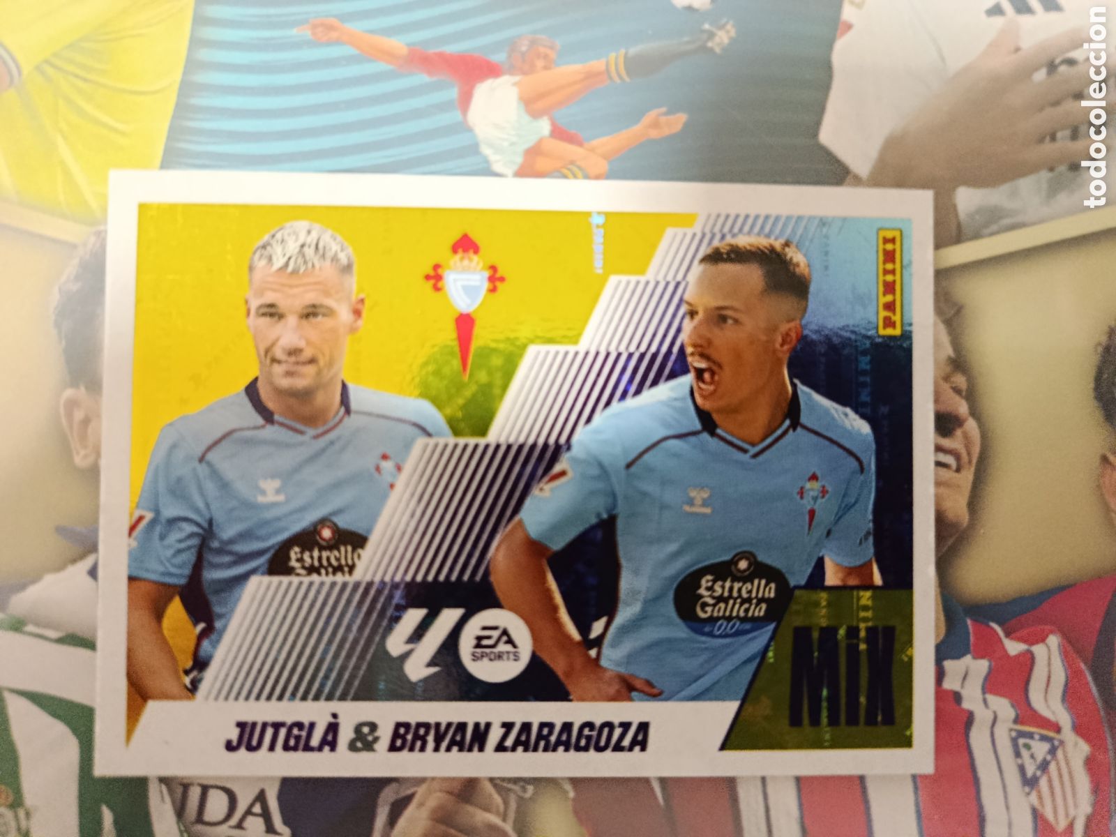 Cromos de F&uacute;tbol: LIGA ESTE 2025 2026 25 26 - PANINI - N&ordm; 8 BIS JUTGL&Agrave; & BRYAN ZARAGOZA CELTA DE VIGO MIX
