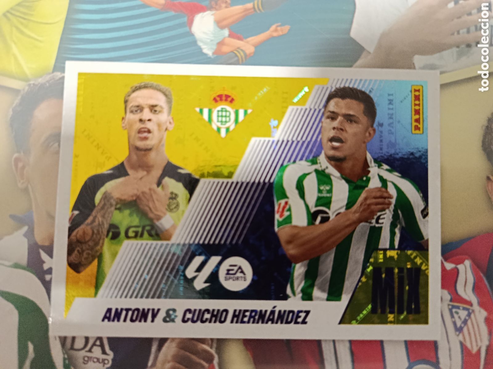 Cartes &agrave; collectionner de Football: LIGA ESTE 2025 2026 25 26 - PANINI - N&ordm; 15 BIS ANTONY & CUCHO HERN&Aacute;NDEZ REAL BETIS REAL MIX