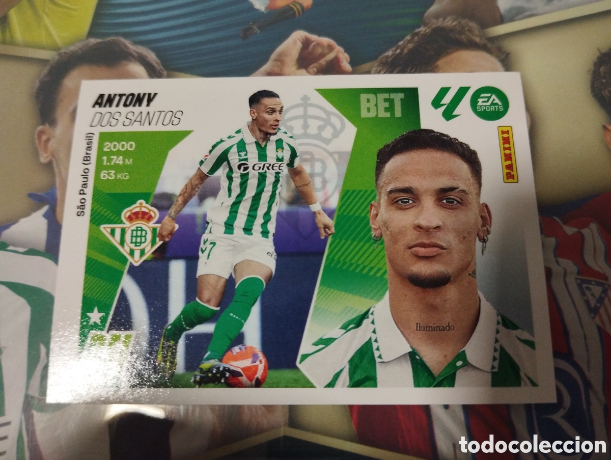 Cromos de F&uacute;tbol: LIGA ESTE 2025 2026 25 26 - PANINI - N&ordm; 17 ANTONY REAL BETIS