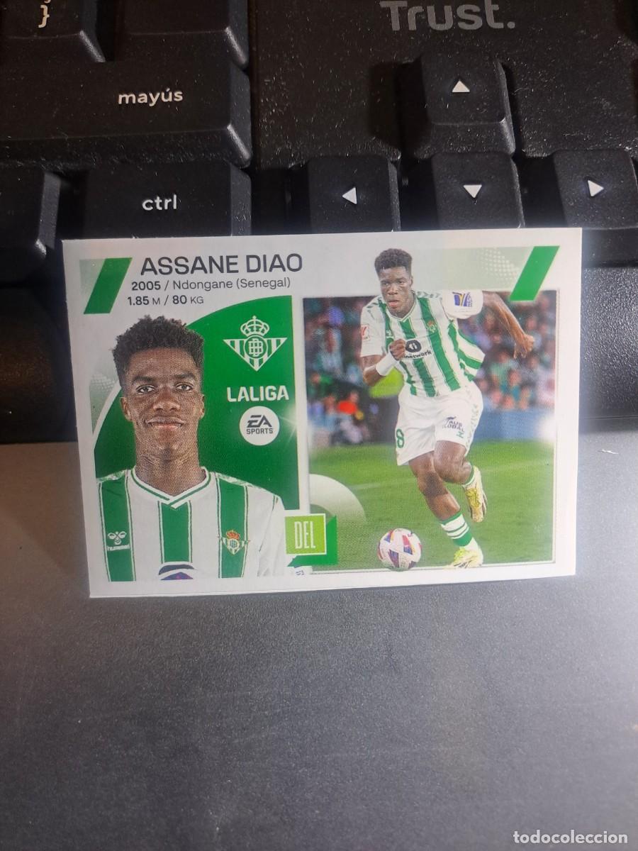 Cromos de F&uacute;tbol: CROMO ASSANE DIAO 13 BETIS MERCADO DE INVIERNO ACTUALIZACION LIGA 2023 2024 23 24 ESTE PANINI NUNCA