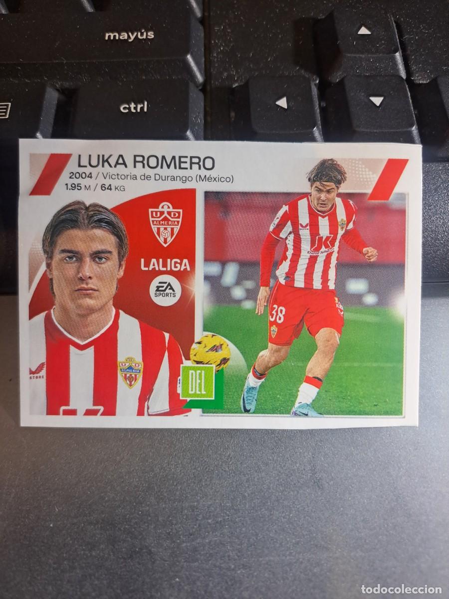 Fu&szlig;ball-Sticker: CROMO LUKA ROMERO 3 ALMERIA MERCADO DE INVIERNO ACTUALIZACION LIGA 2023 2024 23 24 ESTE PANINI NUNCA
