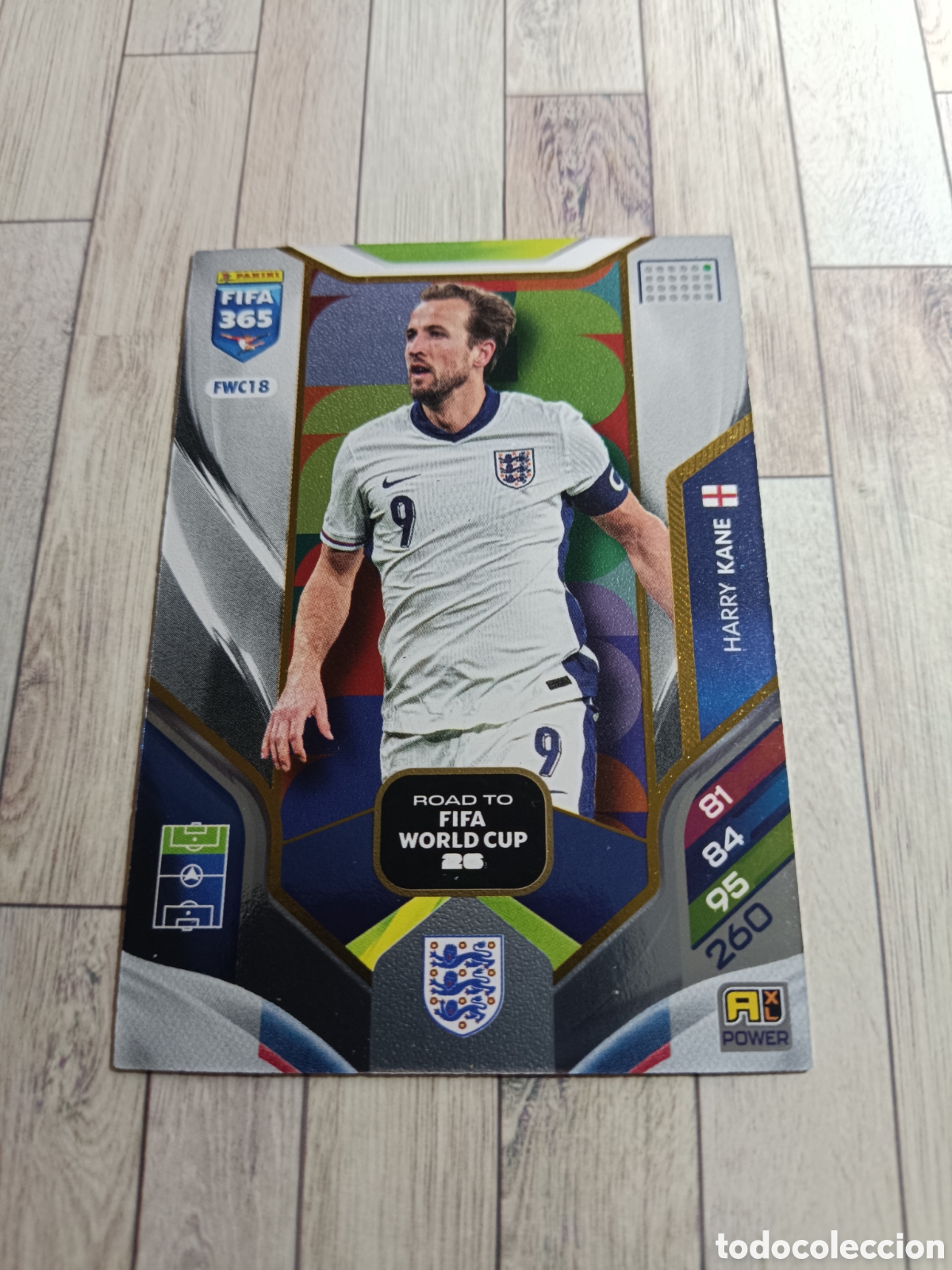 Cromos de f&uacute;tbol: FWC18 HARRY KANE INGLATERRA ROAD WORLD CUP ADRENALYN XL FIFA 365 PANINI 2026