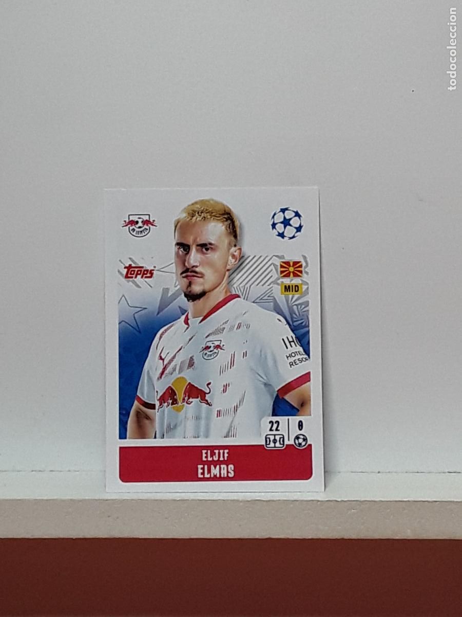 Fu&szlig;ball-Sticker: CHAMPIONS STICKER 2024 2025 24 25 ALBUM TOPPS LEAGUE N 314 LEIPZIG ELJIF ELMAS