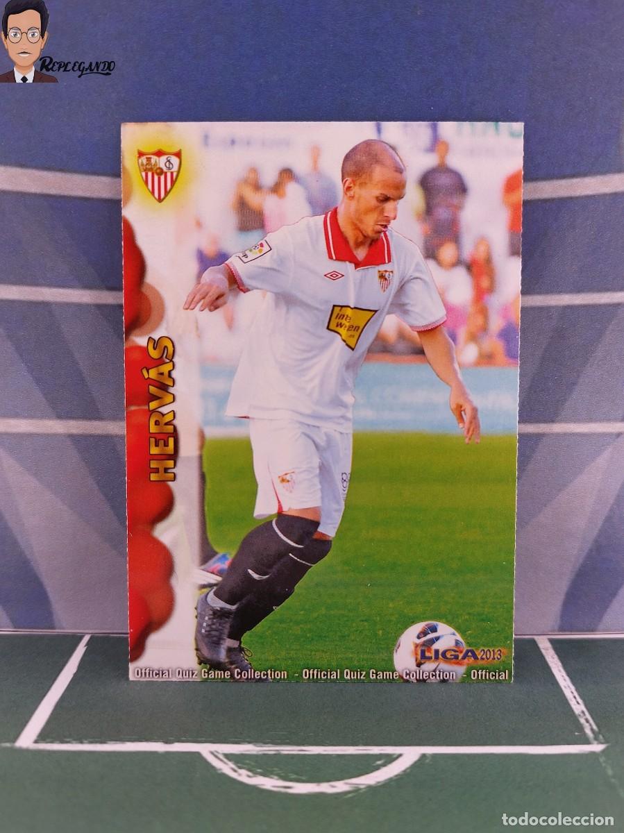Fu&szlig;ball-Sticker: JAVI HERV&Aacute;S N&ordm; 228 (SEVILLA) MUNDICROMO 2012 2013 FICHAS QUIZ LIGA 12 13 CARD CROMO FUTBOL
