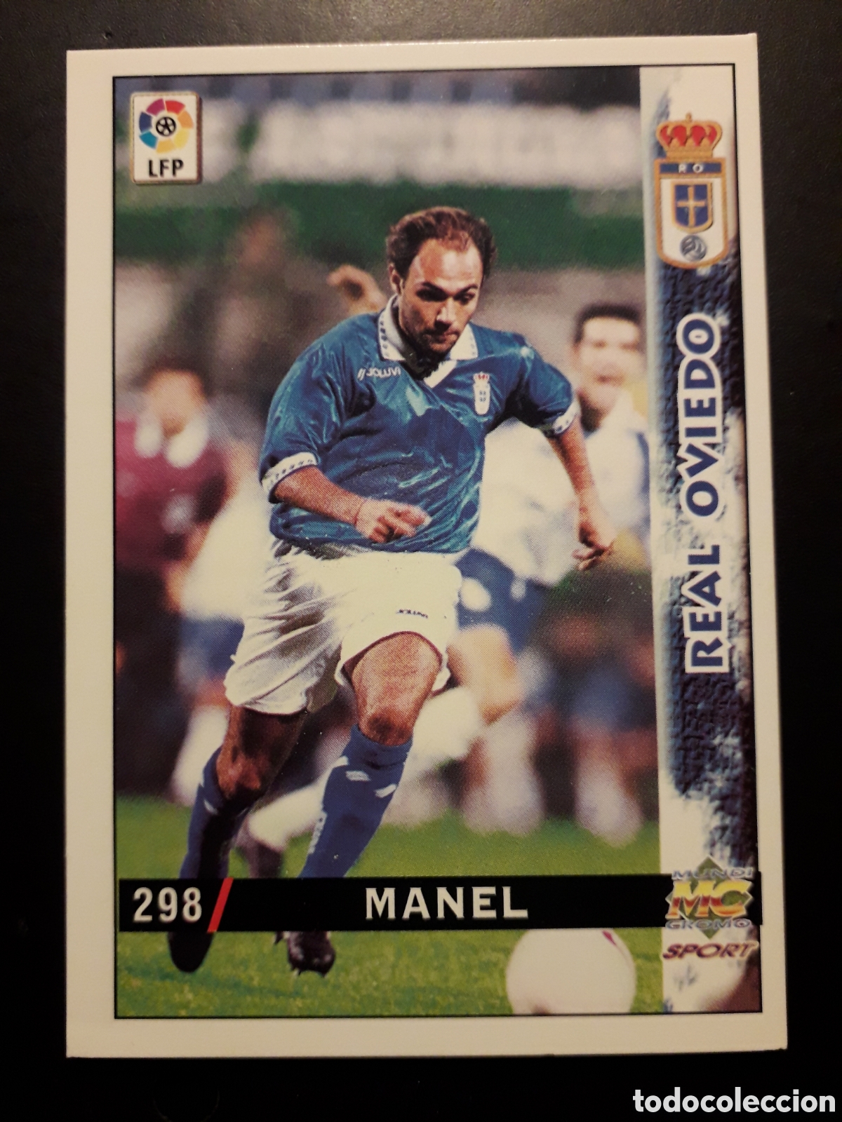 Football Stickers: MANEL OVIEDO N&deg; 298 FICHAS LIGA 1998 1999 98 99 MUNDICROMO MC PEDIDO M&Iacute;NIMO 3&euro;