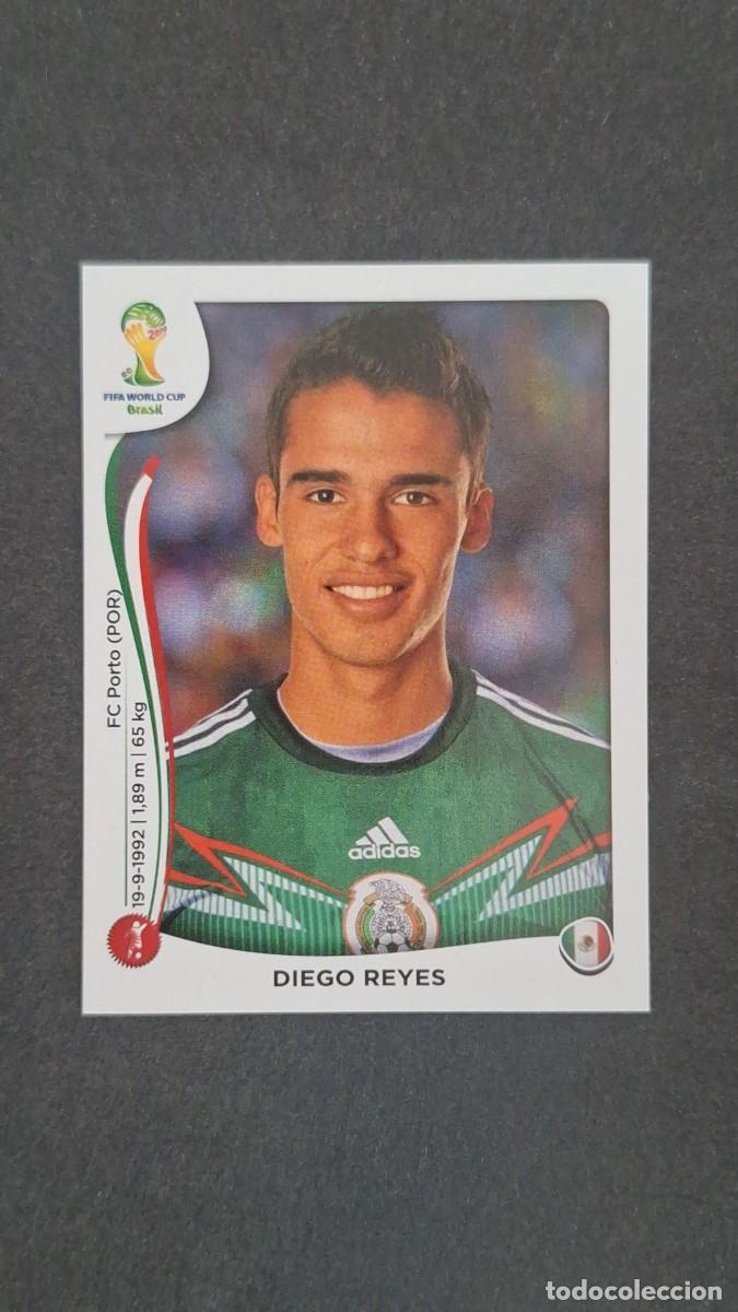 Cromos de F&uacute;tbol: L1 DIEGO REYES SELECCION MEXICO 78 MUNDIAL BRASIL 2014 PANINI NUNCA PEGADO SIN PEGAR