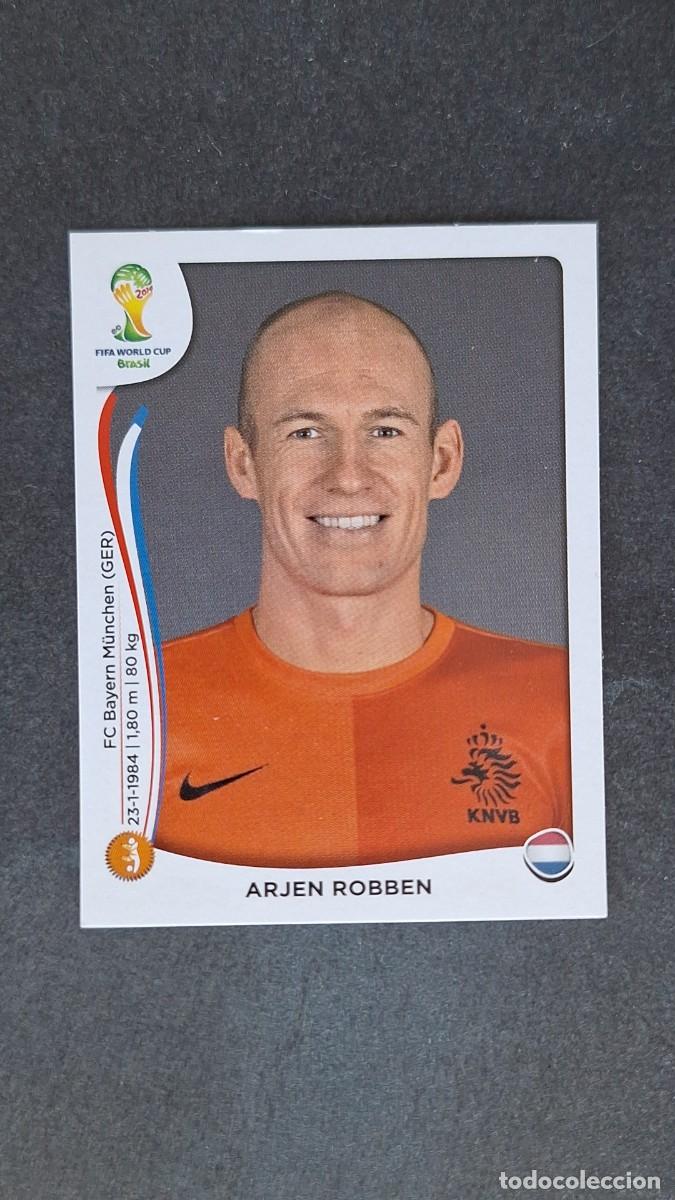 Figurine di Calcio: L1 ARJEN ROBBEN SELECCION HOLANDA 140 MUNDIAL BRASIL 2014 PANINI NUNCA PEGADO SIN PEGAR