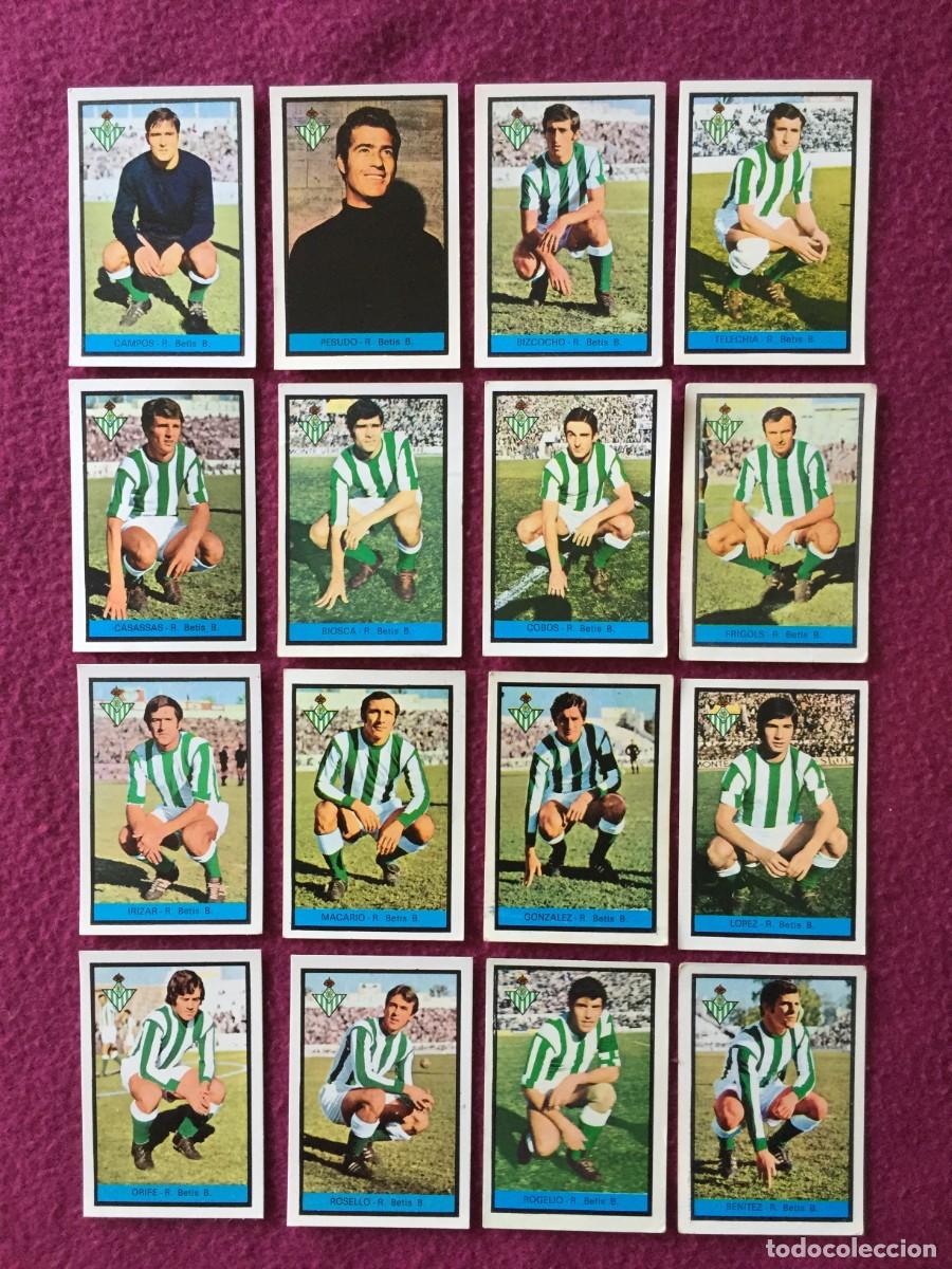 Cromos de F&uacute;tbol: EQUIPO COMPLETO DEL REAL BETIS BALOMPIE - 16 CROMOS SIN PEGAR -- LIGA 72 73 FHER - 1972 1973