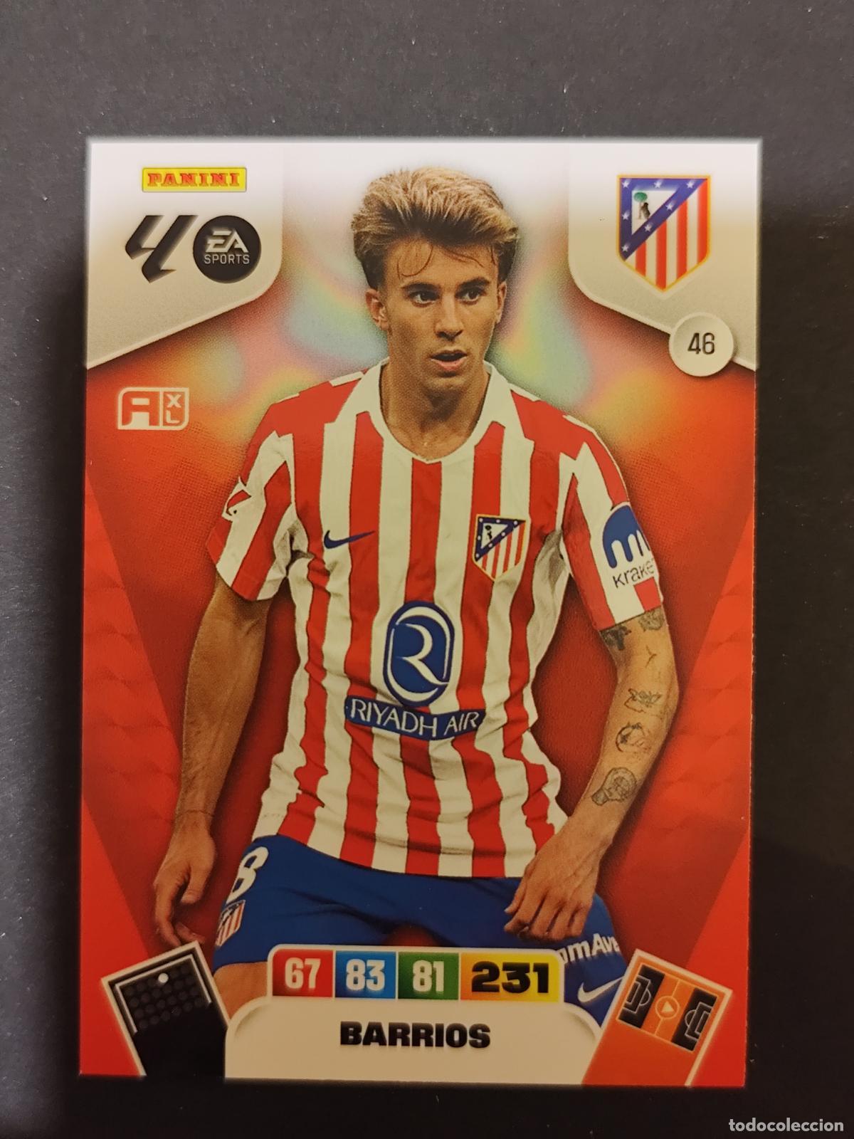 Fu&szlig;ball-Sticker: 46 BARRIOS ATL&Eacute;TICO MADRID ADRENALYN 2025 2026 25 26