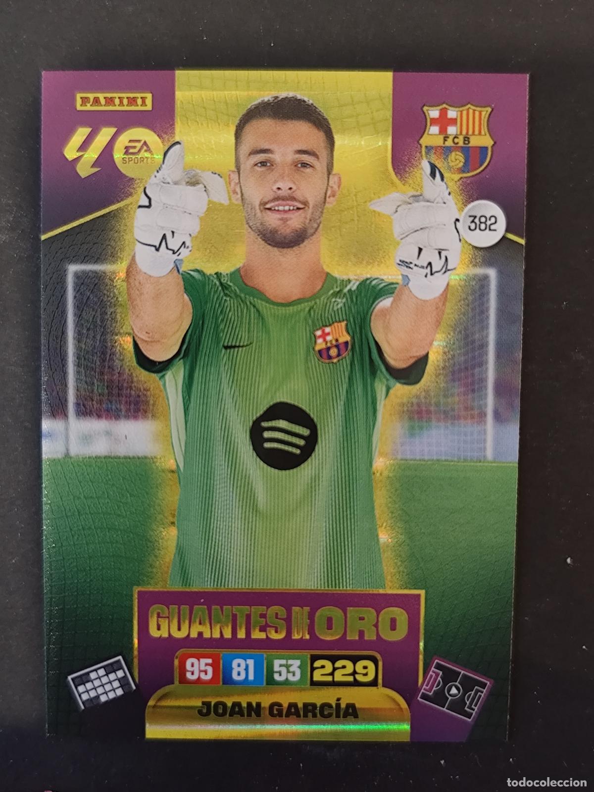 Cromos de F&uacute;tbol: 382 JOAN GARC&Iacute;A BARCELONA BAR&Ccedil;A GUANTES DE ORO ADRENALYN 2025 2026 25 26