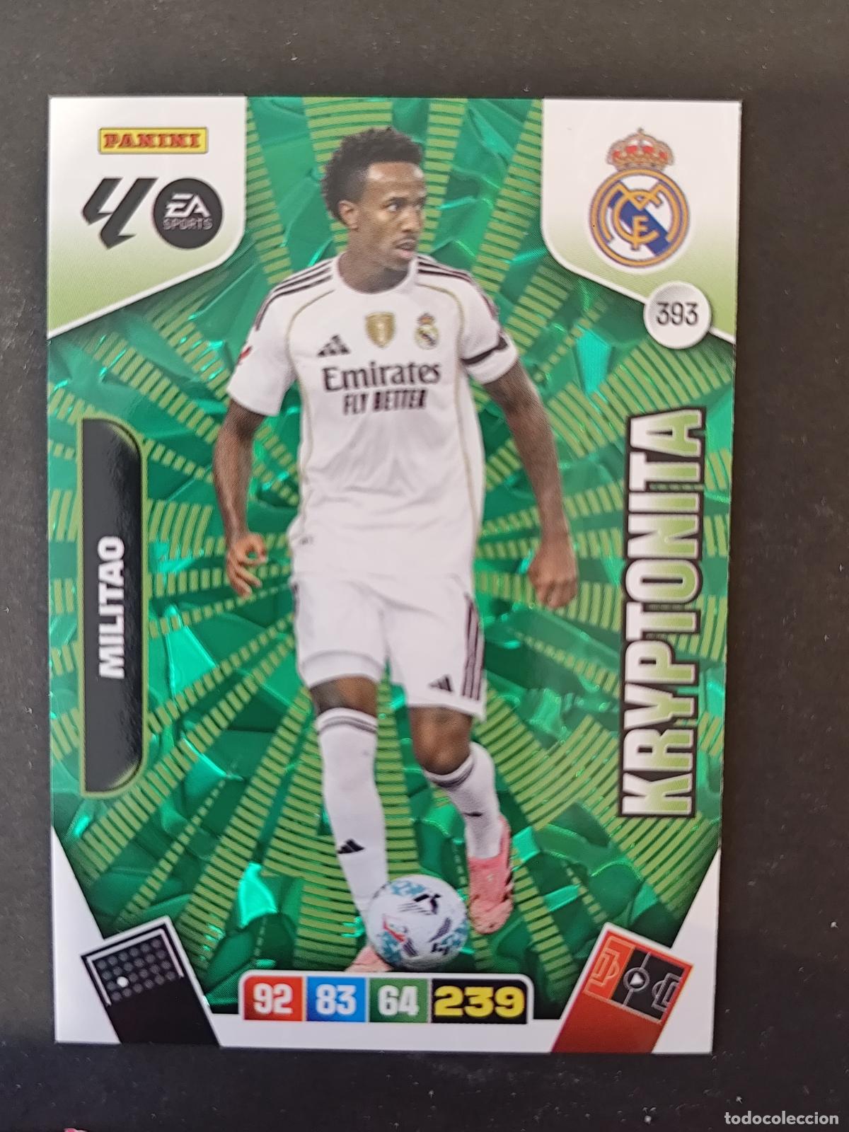 Cartes &agrave; collectionner de Football: 393 MILIT&Atilde;O REAL MADRID KRYPTONITA ADRENALYN 2025 2026 25 26