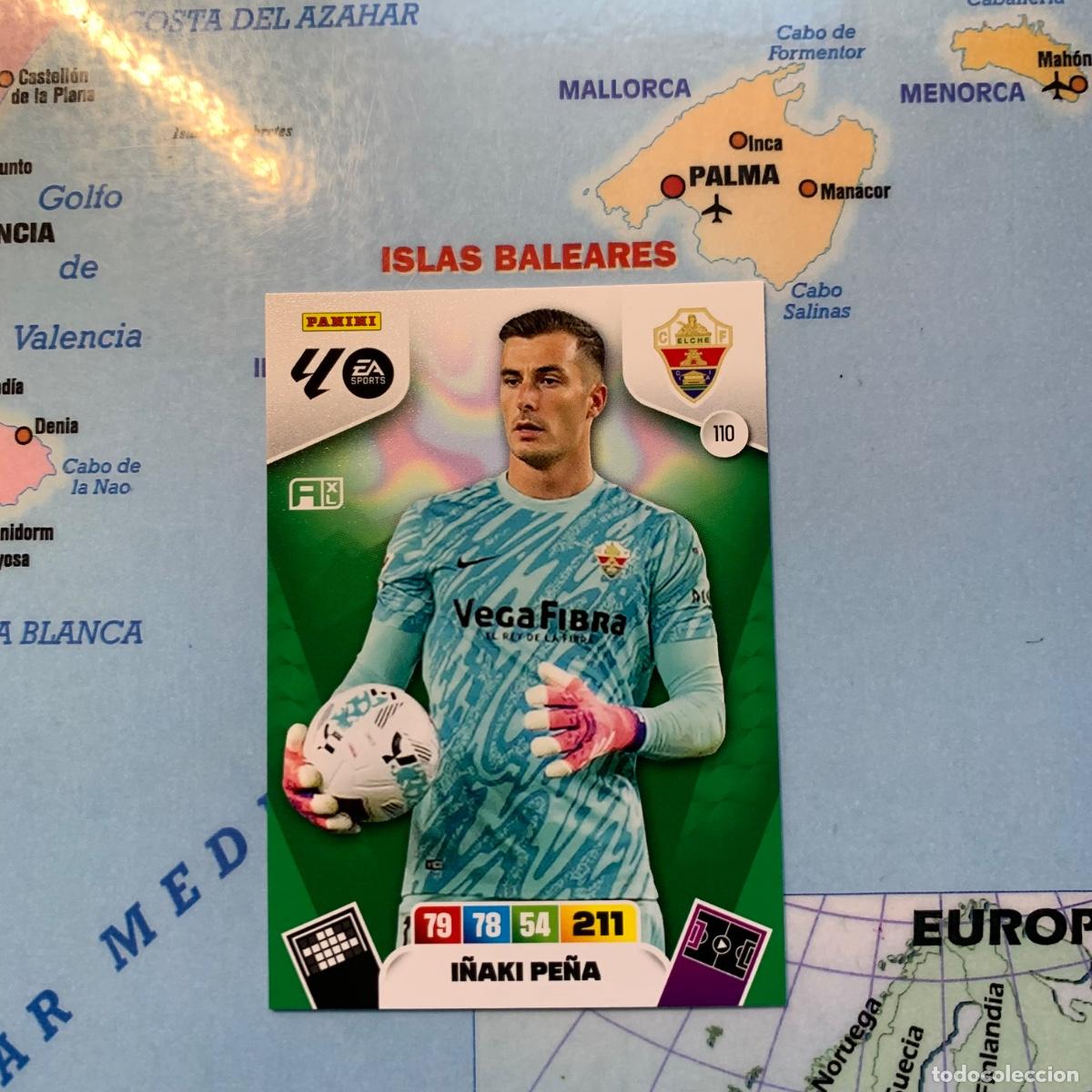 Cromos de F&uacute;tbol: I&ntilde;aki Pe&ntilde;a n&uacute;mero 110 Del Elche cromo adrenalyn XL 25-26 2025-2026