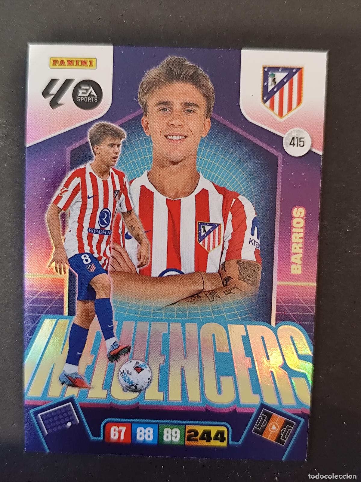 Cromos de Futebol: 415 BARRIOS ATL&Eacute;TICO MADRID INFLUENCERS ADRENALYN 2025 2026 25 26