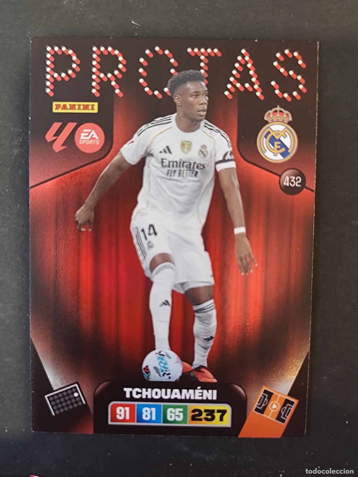 Cartes &agrave; collectionner de Football: 432 TCHOUAM&Eacute;NI REAL MADRID PROTAS ADRENALYN 2025 2026 25 26