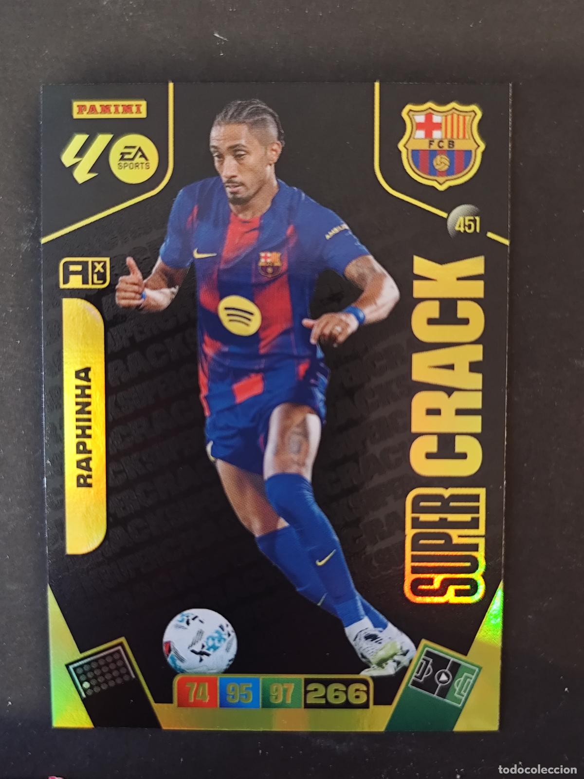 Cartes &agrave; collectionner de Football: 451 RAPHINHA BARCELONA BAR&Ccedil;A SUPER CRACK ADRENALYN 2025 2026 25 26