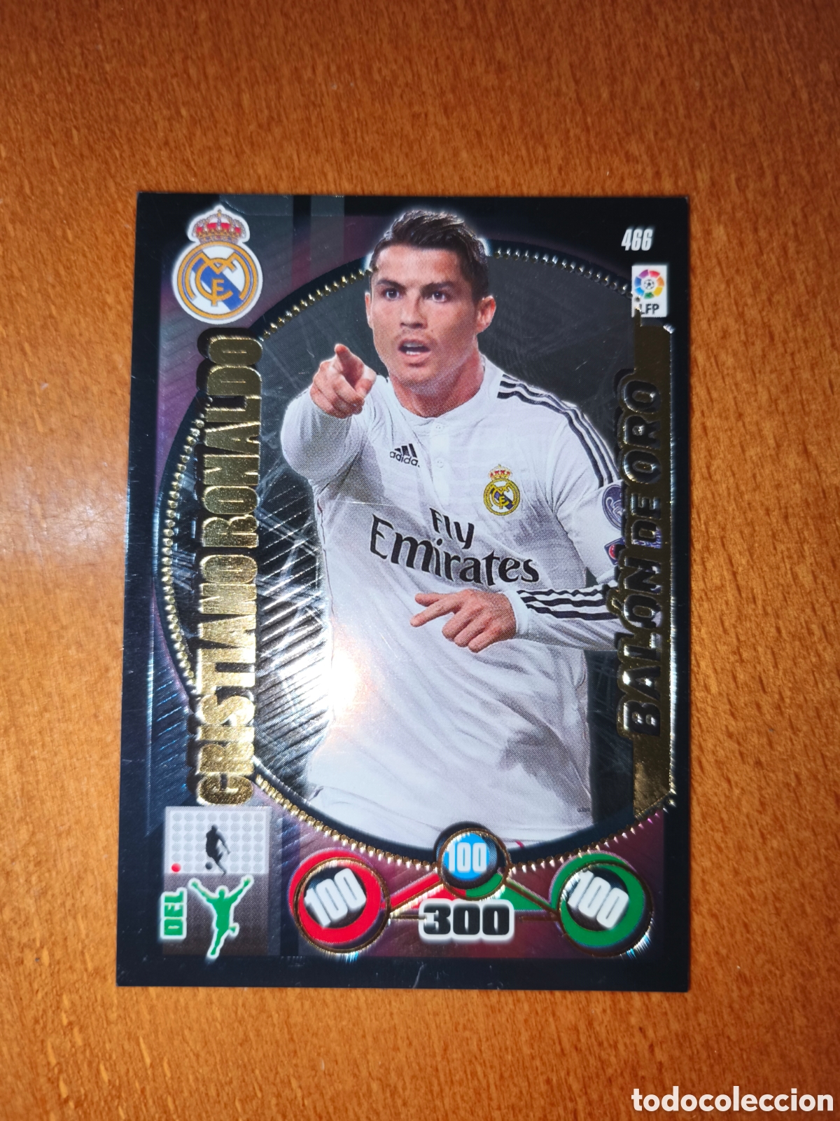 Cromos de F&uacute;tbol: Cristiano Ronaldo n&deg;466 BAL&Oacute;N DE ORO Adrenalyn XL 14/15 Real Madrid