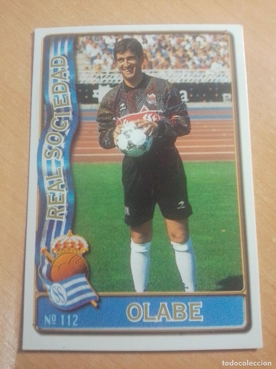 Cromos de F&uacute;tbol: 12 OLABE DE LA REAL SOCIEDAD 96 97 MUNDICROMO 1996 1997 NUEVO