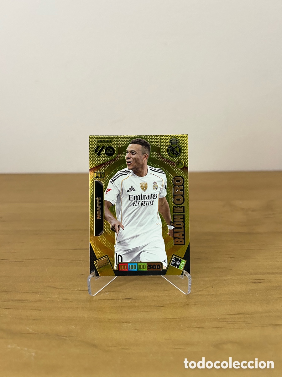Cromos de F&uacute;tbol: MBAPP&Eacute; BAL&Oacute;N ORO 474 ADRENALYN XL 2025-26 LA LIGA