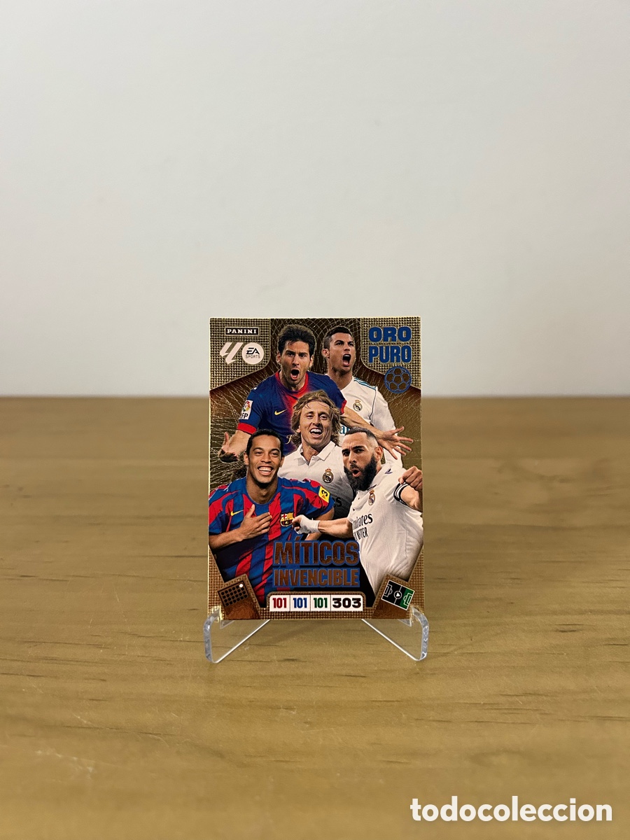 Cromos de f&uacute;tbol: M&Iacute;TICOS INVENCIBLE ORO PURO ADRENALYN XL 2025-26