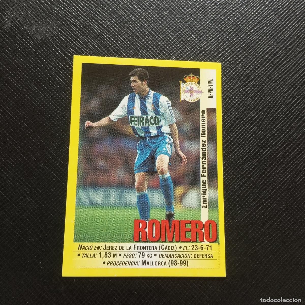 Fu&szlig;ball-Sticker: 103 ROMERO DEPORTIVO PANINI 1999 2000 CROMO FUTBOL LIGA 99 00 SIN PEGAR - A112 PG352