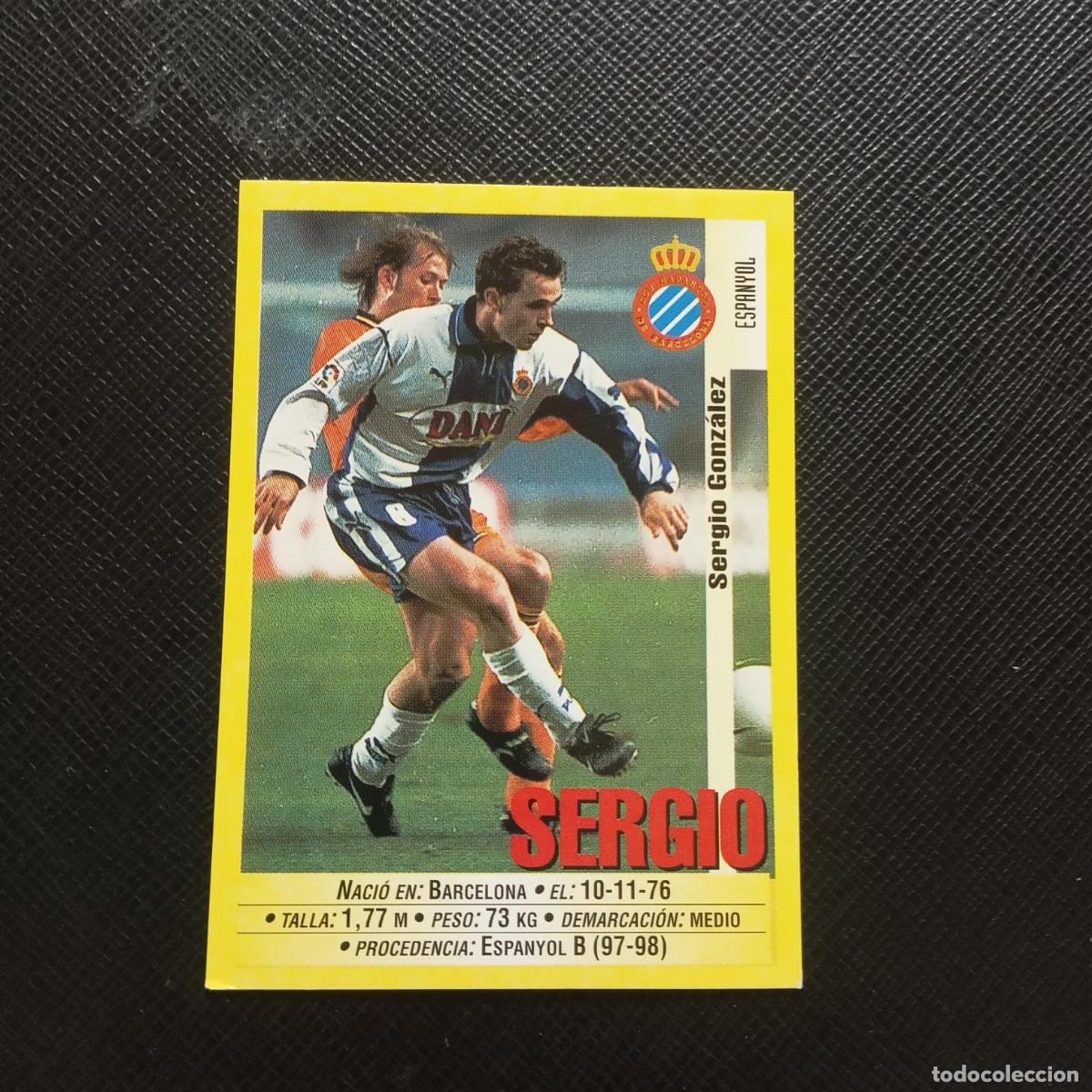 Fu&szlig;ball-Sticker: 124 SERGIO ESPA&Ntilde;OL PANINI 1999 2000 CROMO FUTBOL LIGA 99 00 SIN PEGAR - A112 PG379