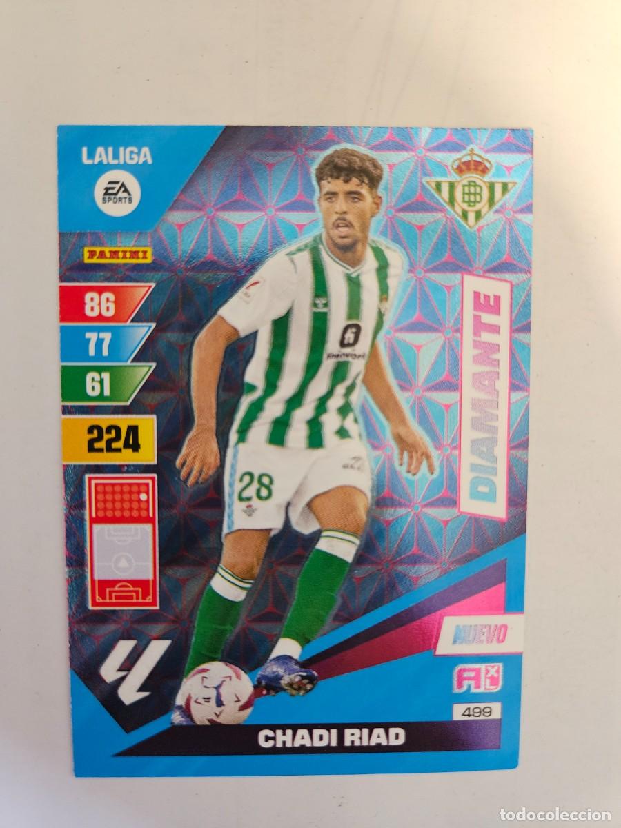 Cromos de F&uacute;tbol: CHADI RIAD BETIS 499 NUEVO DIAMANTE ADRENALYN XL LIGA 2023/24 23 24 PANINI