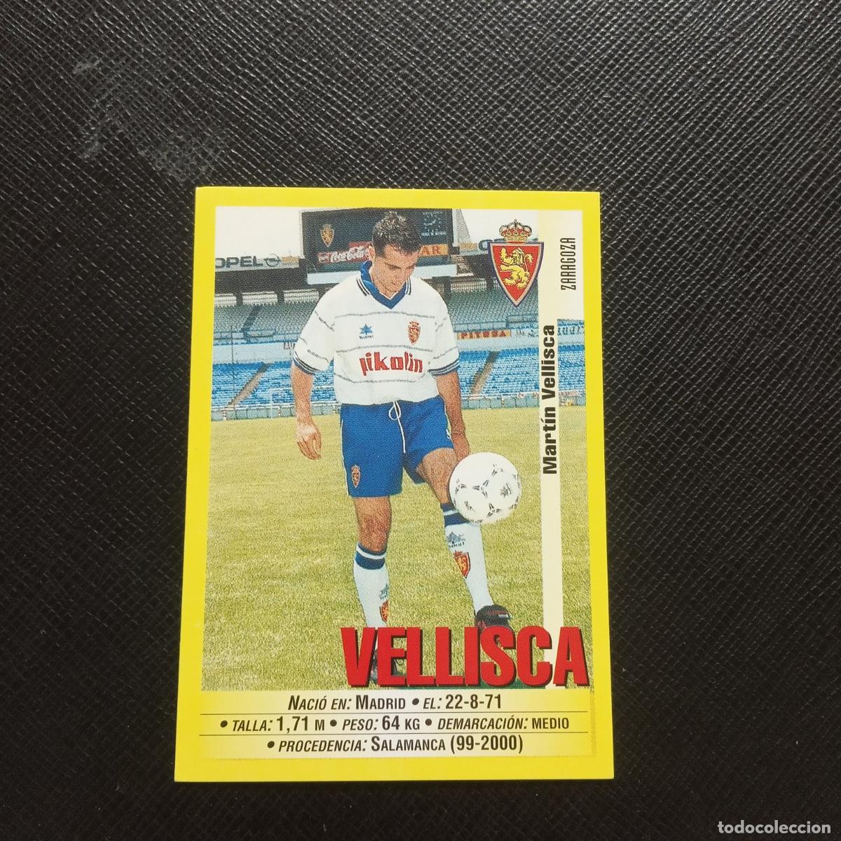 Fu&szlig;ball-Sticker: 166 VELLISCA ZARAGOZA PANINI 1999 2000 CROMO FUTBOL LIGA 99 00 SIN PEGAR - A112 PG424 VERSION