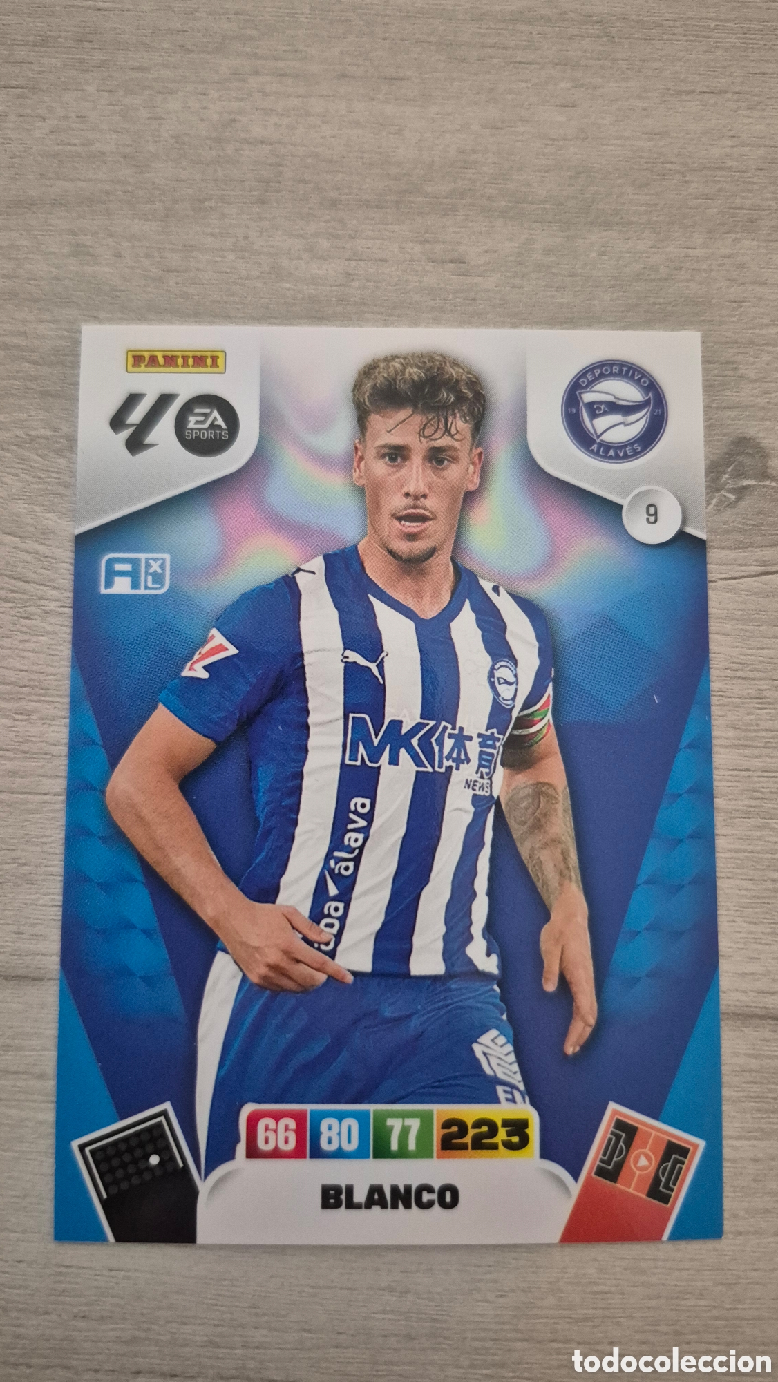 Figurine di Calcio: N&deg;9 Alaves Blanco Adrenalyn 25/26