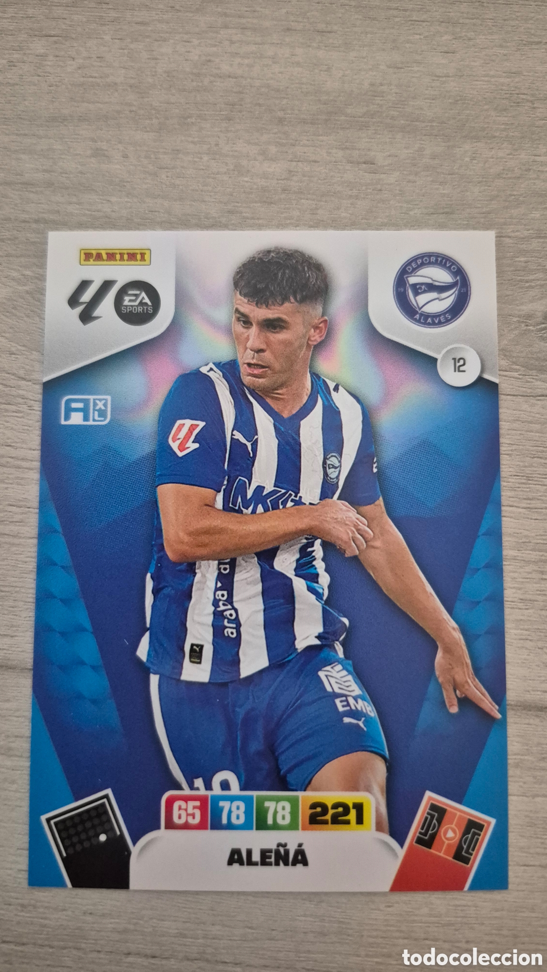 Figurine di Calcio: N&deg;12 Alaves Ale&ntilde;a Adrenalyn 25/26