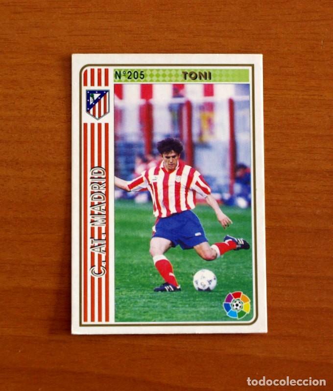 Football Stickers: Atl&eacute;tico de Madrid -N&ordm; 205 Toni -Mundicromo Las Fichas de la Liga 1994-1995-94-95