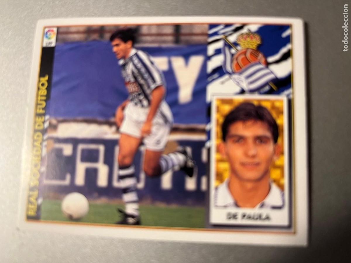 Cromos de F&uacute;tbol: DE PAULA REAL SOCIEDAD DE FUTBOL LIGA 97 98