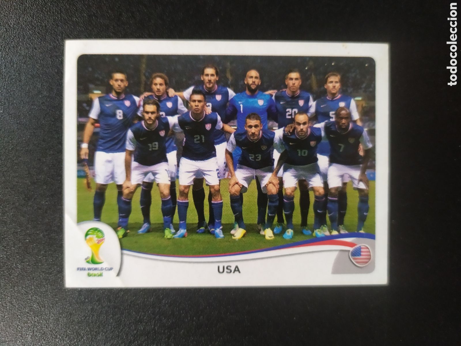 Cromos de f&uacute;tbol: Mundial FIFA Brasil 2014 panini alineaci&oacute;n n&deg; 546 USA