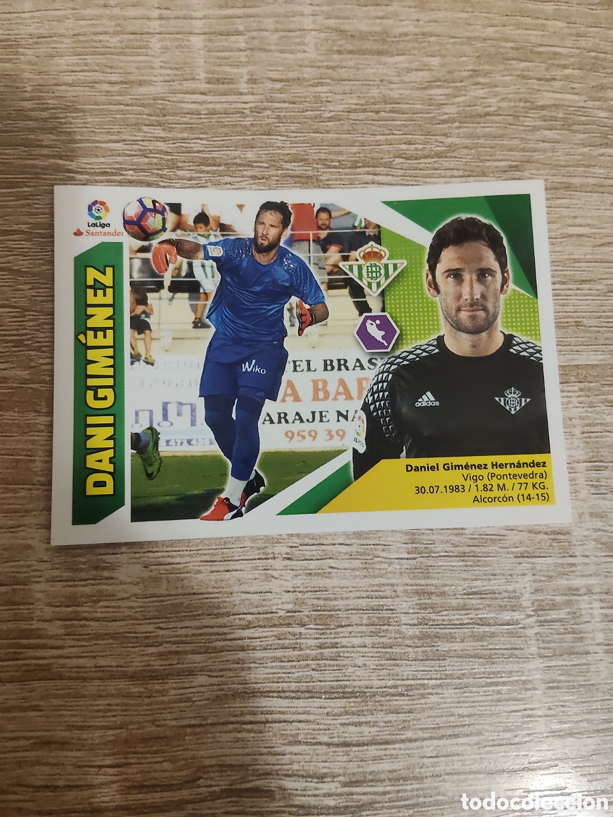 Cromos de F&uacute;tbol: Dani Gim&eacute;nez Real Betis liga 2017 2018 17 18 ediciones este