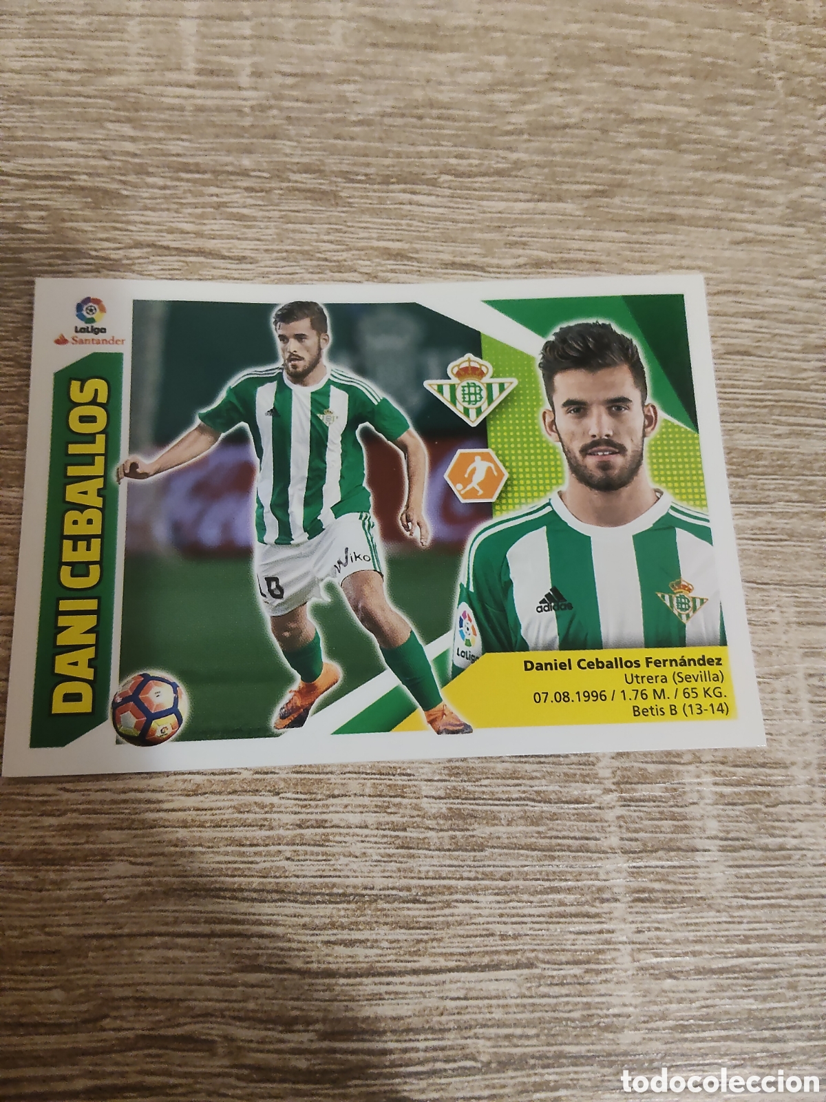 Cromos de F&uacute;tbol: Dani Ceballos Real Betis liga 2017 2018 17 18 ediciones este