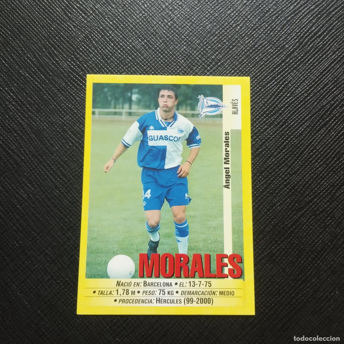 Football Stickers: 294 MORALES ALAVES PANINI 1999 2000 CROMO FUTBOL LIGA 99 00 SIN PEGAR - A112 PG523 VERSION