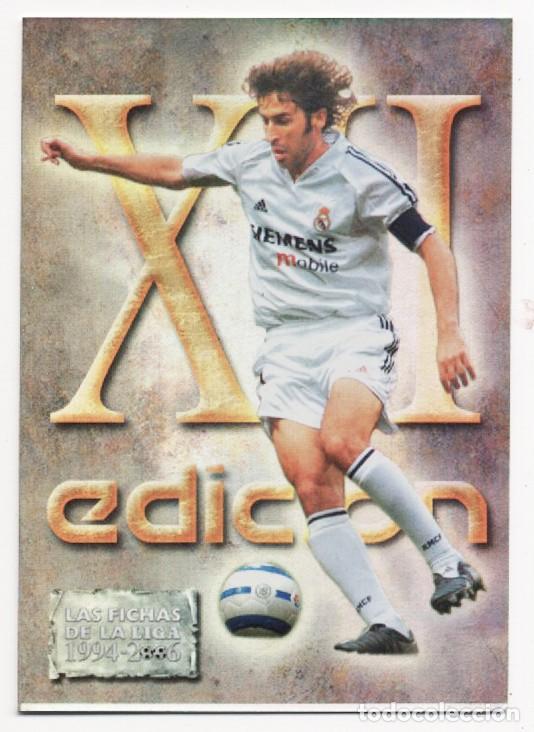 Figurine di Calcio: REAL MADRID RAUL N&ordm; 634 BRILLO LISO MUNDICROMO FICHAS LIGA 2005 2006 05 06