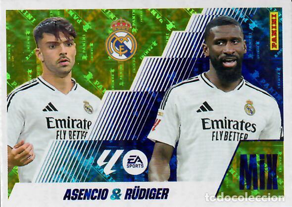 Cromos de F&uacute;tbol: CROMO PANINI LIGA ESTE 2025-26 (25 - 26) - MIX N&ordm; 3 - ASENCIO Y R&Uuml;DIGER - REAL MADRID