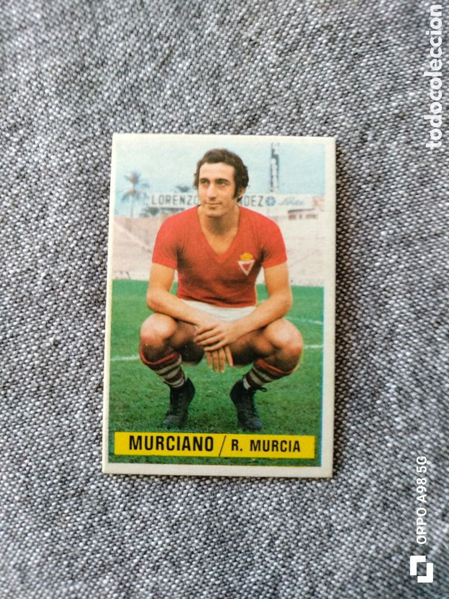 Fu&szlig;ball-Sticker: Cromo Murciano Real Murcia Ediciones Este liga temporada 74 75 1974 1975