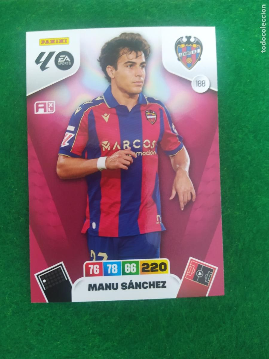 Cromos de F&uacute;tbol: adrenalyn xl 2025 2026 codigo sin activar levante n&ordm; 188 manu sanchez