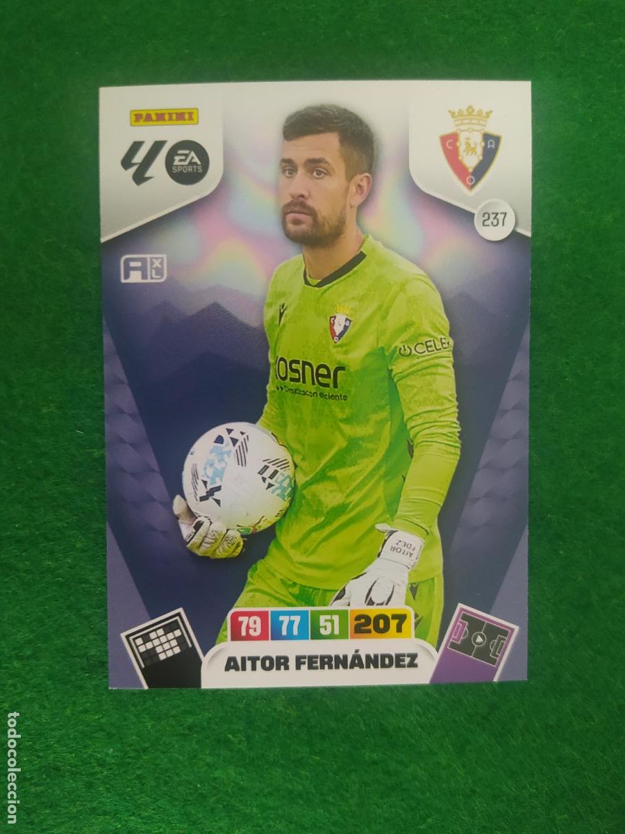 Football Stickers: adrenalyn xl 2025 2026 codigo sin activar osasuna n&ordm; 237 aitor