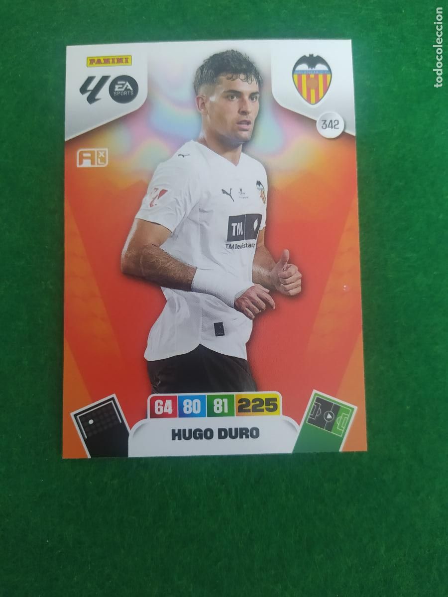 Cromos de Futebol: adrenalyn xl 2025 2026 codigo sin activar valencia n&ordm; 342 hugo duro