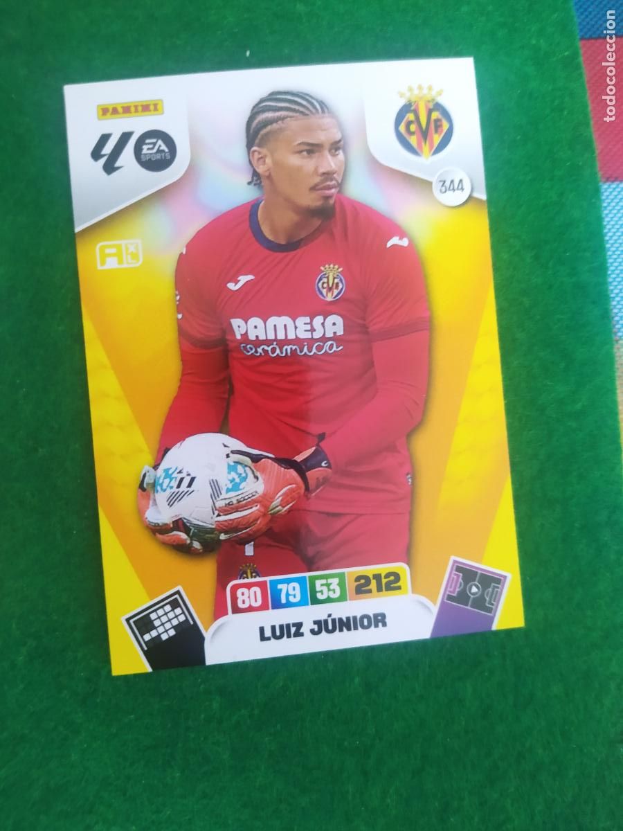 Football Stickers: adrenalyn xl 2025 2026 codigo sin activar villarreal n&ordm; 344 luiz junior