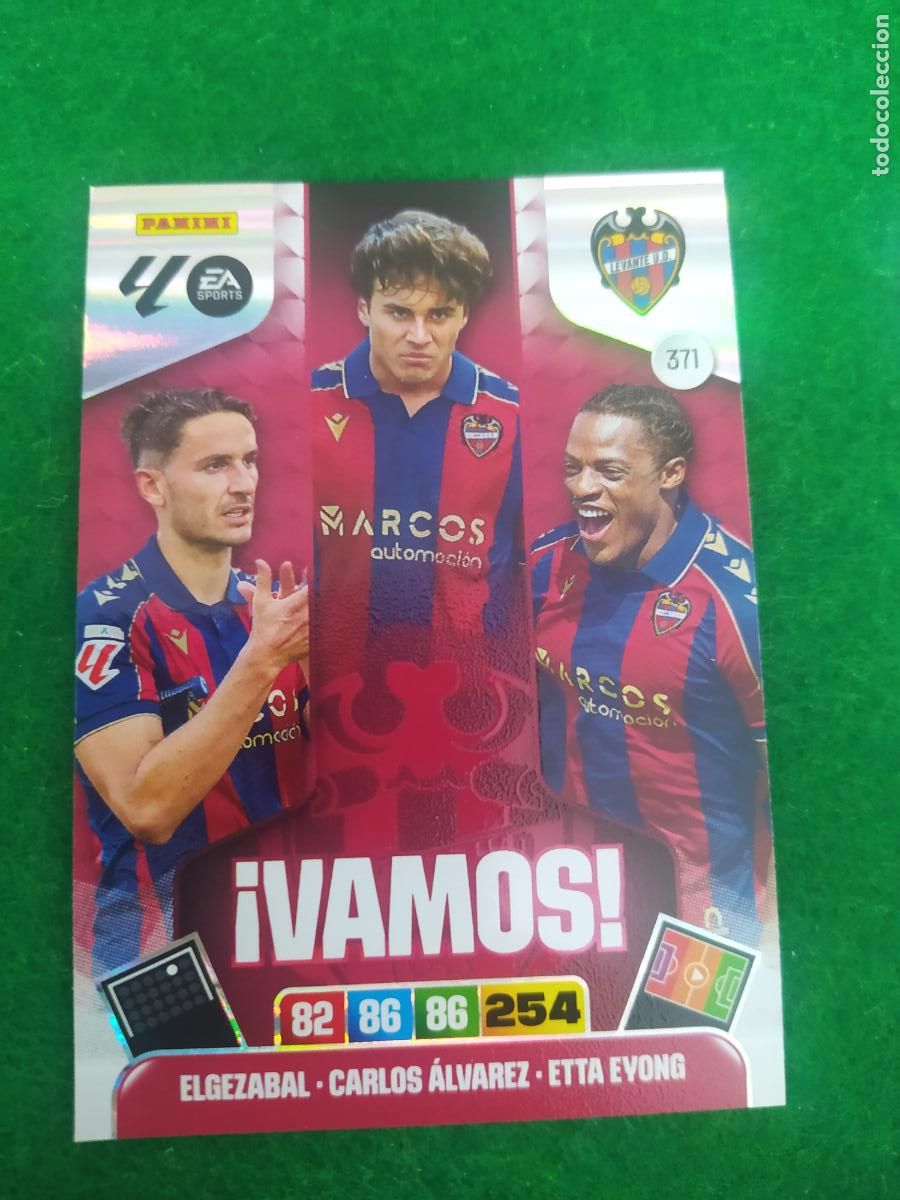 Football Stickers: adrenalyn xl 2025 2026 codigo sin activar vamos n&ordm; 371 levante