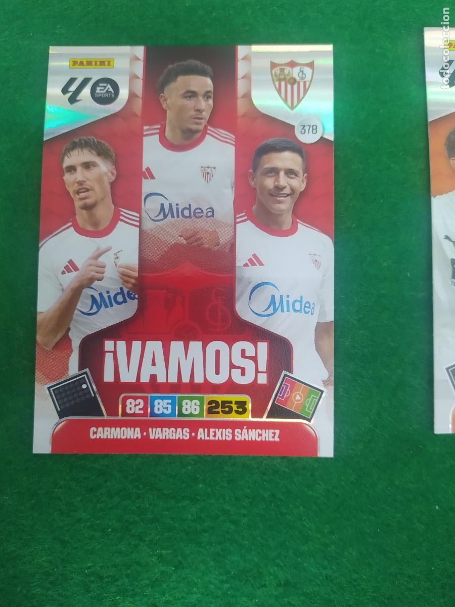 Fu&szlig;ball-Sticker: adrenalyn xl 2025 2026 codigo sin activar vamos n&ordm; 378 sevilla fc