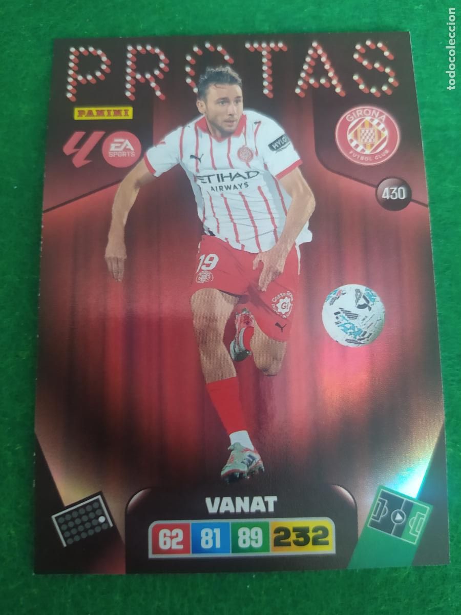 Fu&szlig;ball-Sticker: adrenalyn xl 2025 2026 codigo sin activar protas n&ordm; 430 vanat girona