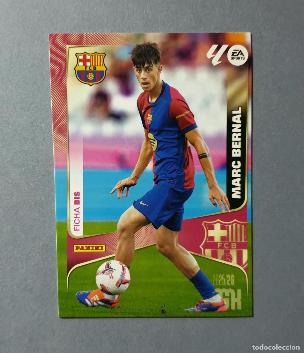 Football Stickers: 85 BIS MARC BERNAL (ERROR DE CORTE) - BARCELONA - MEGACRACKS 2025-26 - MGK 25/26 (NUEVO)