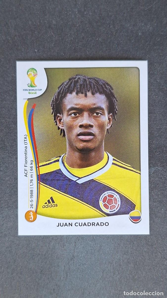 Fu&szlig;ball-Sticker: L1 JUAN CUADRADO COLOMBIA 196 MUNDIAL BRASIL 2014 PANINI NUNCA PEGADO SIN PEGAR