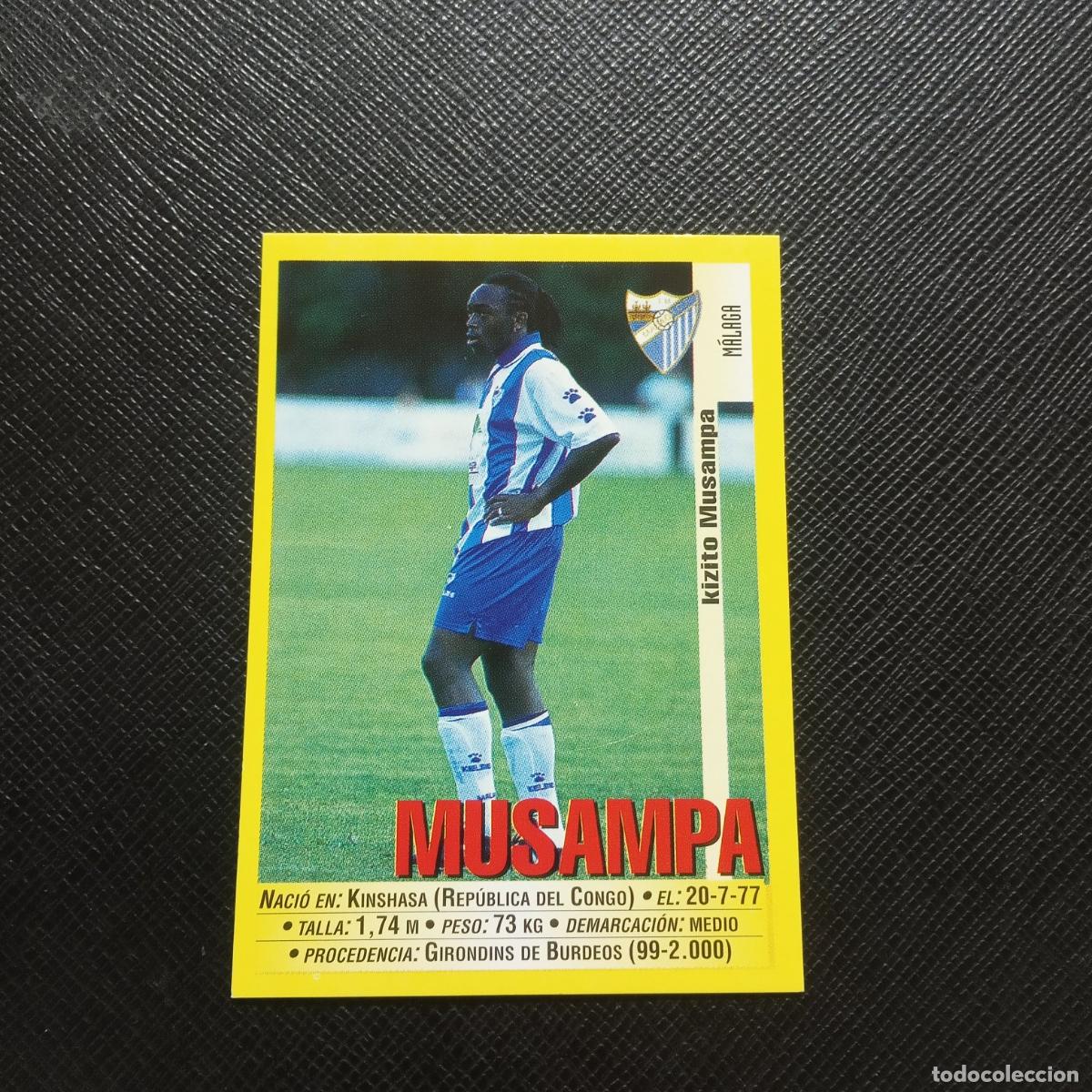 Figurine di Calcio: 314 MUSAMPA MALAGA PANINI 1999 2000 CROMO FUTBOL LIGA 99 00 SIN PEGAR - A182 PG28 VERSION